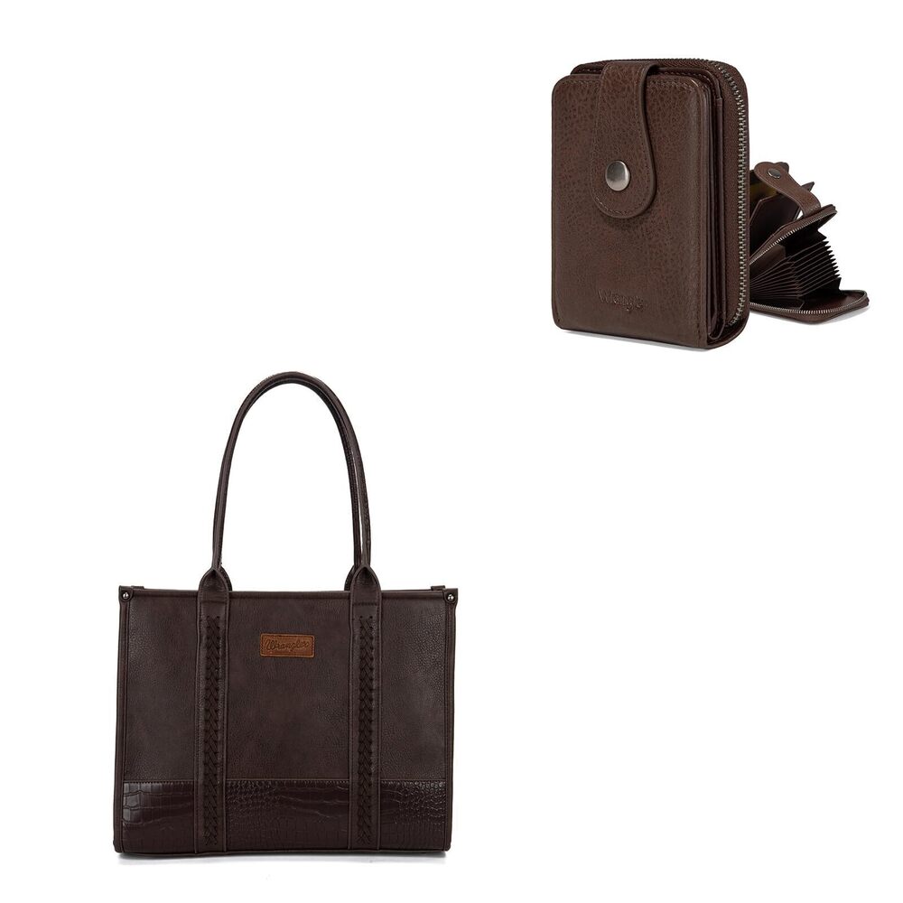8756 Wrangler Tote Bag with Credit Wallet Rfid Credit Card Holder